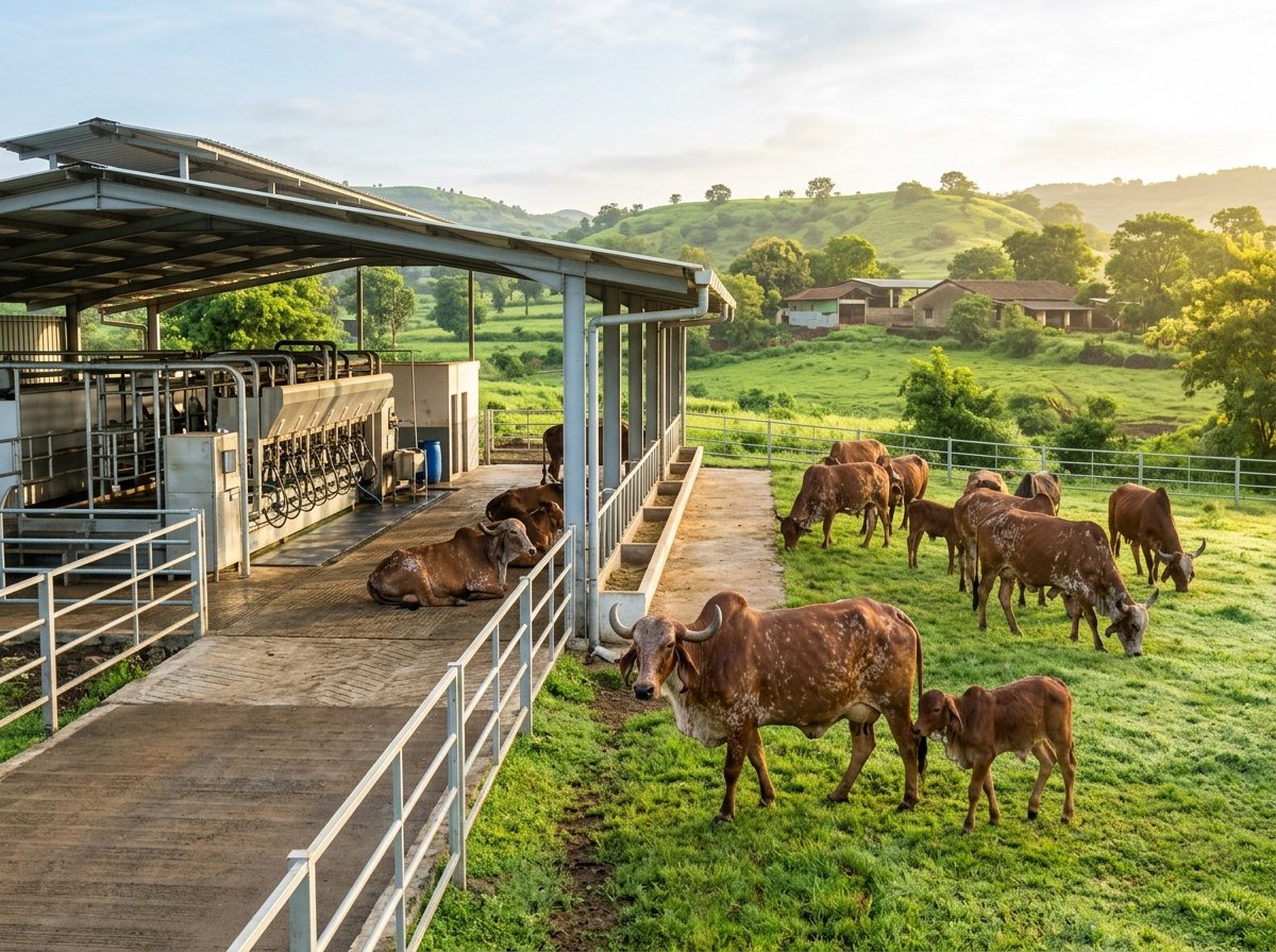 Gir cow dairy project
